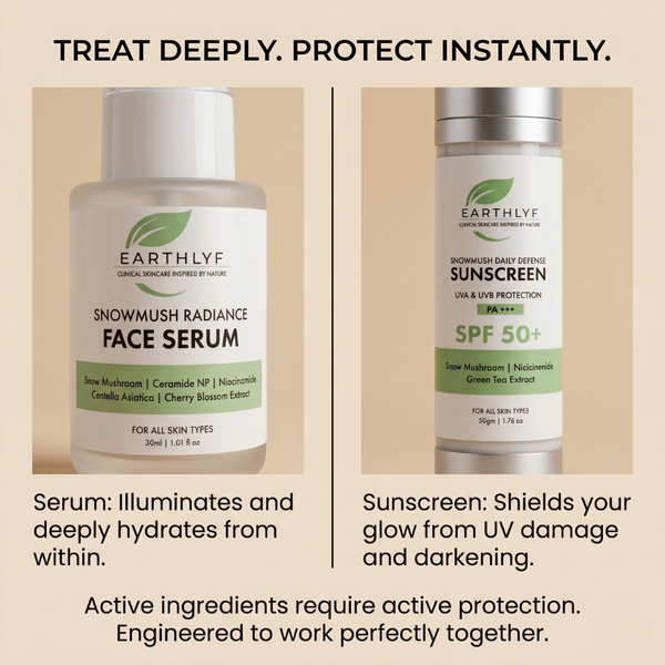 The Glass Skin Protocol | serum+sunscreen