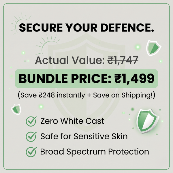 The AM Defence System | cleanser+serum+sunscreen